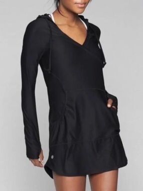 Athleta Wick-It Wader Hooded Long-Sleeve Swim Cover-Up